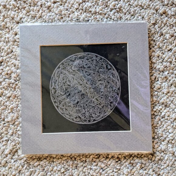 Authentic Handmade Brass Rubbings - Celtic Knotwork & Stirling Pictish Designs - Picture 3 of 8